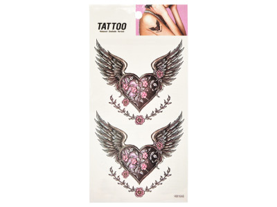 Тимчасове татуювання "Два серця Tattoo" 1020-HM1646