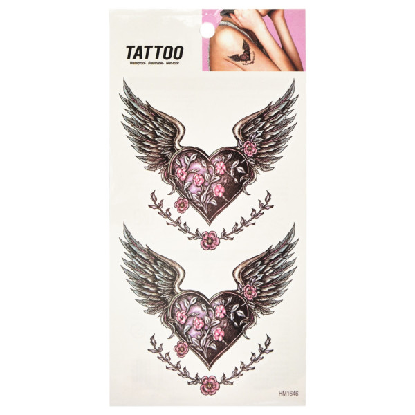 Тимчасове татуювання "Два серця Tattoo" 1020-HM1646
