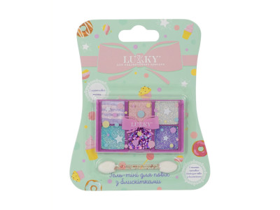 Дитяча палетка тіней T22787 пресовані 6 кольорів