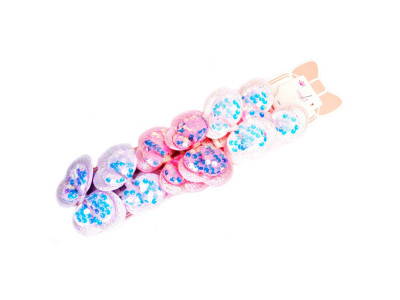 Резинка для волосся дитяча "Метелик з паєтками" 0108-408 6 штук