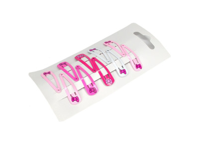 Затискач дитячий для волосся міні Бантики 0109-113 10 шт Затискач дитячий для волосся міні Бантики 0109-113 10 шт