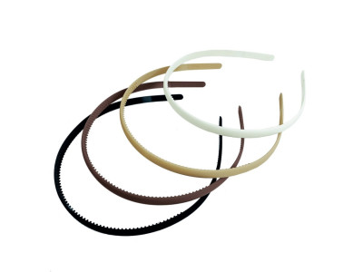 Обідок для волосся 0203-785 матовий вузький 12 штук