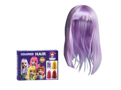 Дитячий набір аксесуарів "Colored Hair" C2008 перука 34 см гребінець