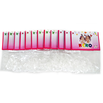 Силіконові резинки для волосся Міні прозорі 0308-735-2 12 упаковок