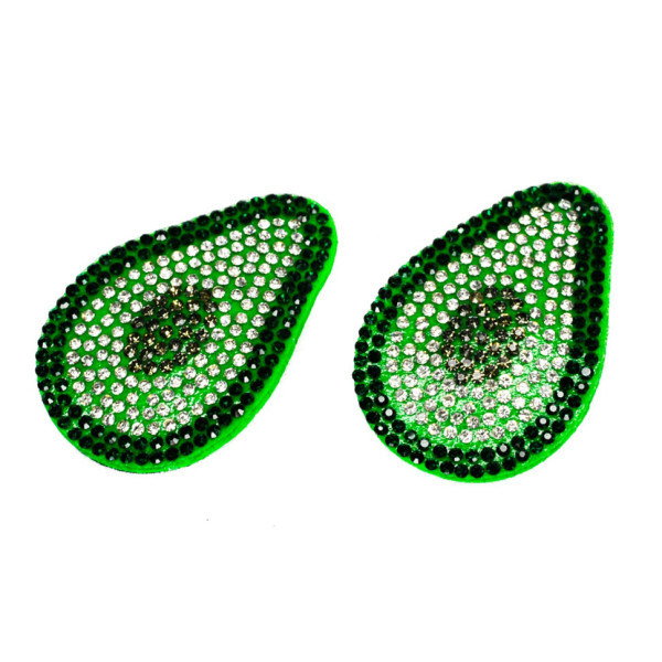 Затискач для волосся Авокадо в камінні 1200-203-2 55 см