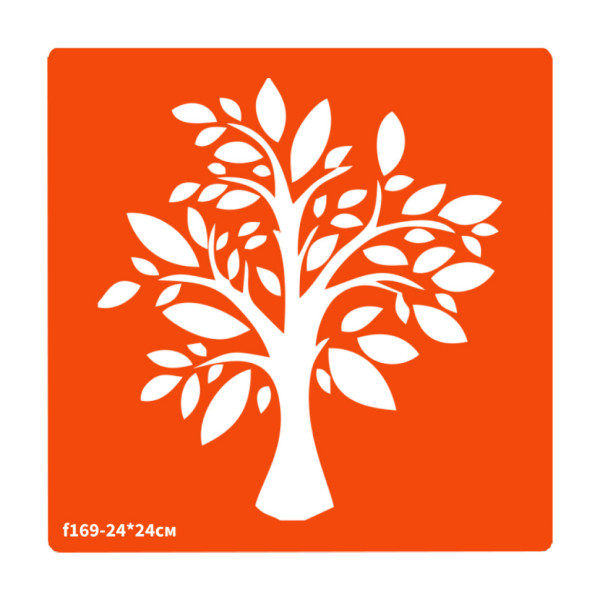 Трафарет для біо-тату Дерево f169-24*24см розмір 24х24см Трафарет для біо-тату Дерево f169-24*24см розмір 24х24см