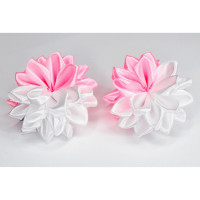 Набір резинок для волосся 0108-345 10 штук з бантом-квіткою