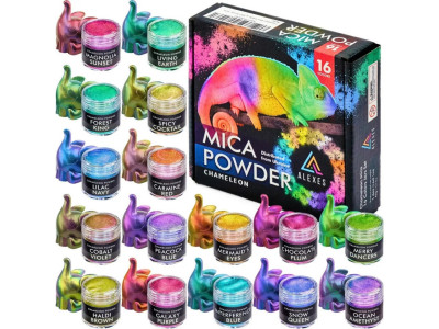 Перламутровий пігмент хамелеон Chameleon Mica Powder HM-001 16 кольорів