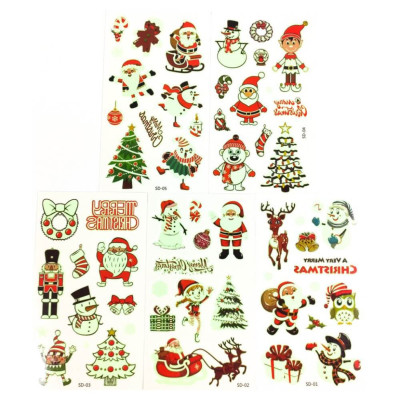 Набір дитячих тимчасових тату «Різдво №1» kids-tatto-set5-christmass-01