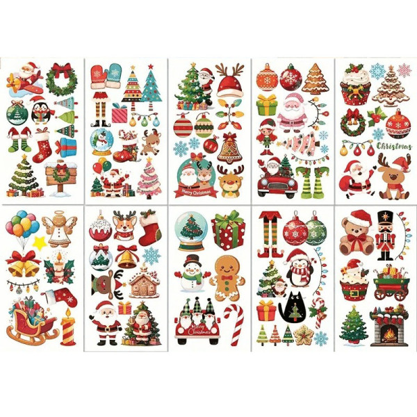 Набір дитячих тимчасових тату "Різдво та Новий рік №4" christmas-tatoo-set-10-4 Набір дитячих тимчасових тату "Різдво та Новий рік №4" christmas-tatoo-set-10-4