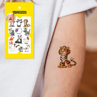 Набір тимчасових татуювань "12 щасливих звірят" WS-YX021