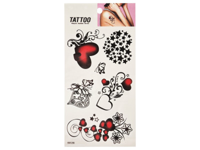 Тимчасове татуювання "Серця Tattoo" 1020-HM1296