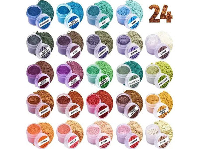 Слюдяний пігментний порошок MC-002 24 банки по 28 грам