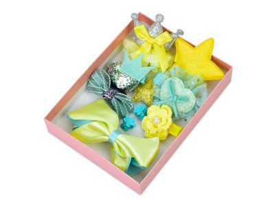 Набір аксесуарів для волосся YG0058(Yellow) 10 шпильок в комплекті