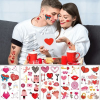 Набір тимчасових тату "Любов № 1" Love-tattoo-mini-set-1-10 12 х 7 см 10 шт
