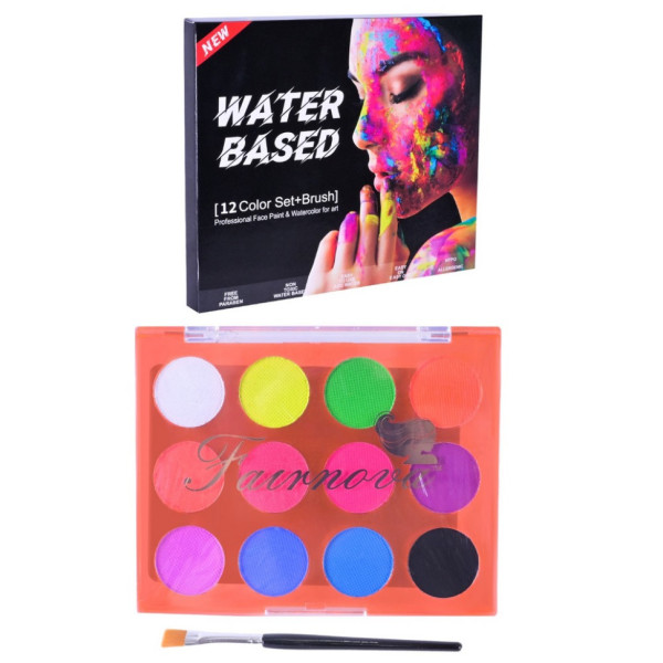 Набір для творчості "Аквагрим" CN-120 на водній основі кисточка