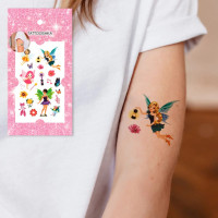 Набір тимчасових татуювань "Маленькі феї" WS-E041 різнокольорові