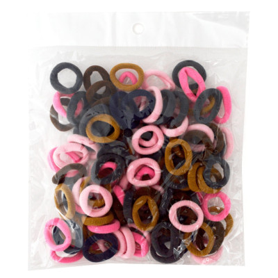 Резинки для волосся "Кольорові" 0307-1086-1 мікрофібра 100 шт