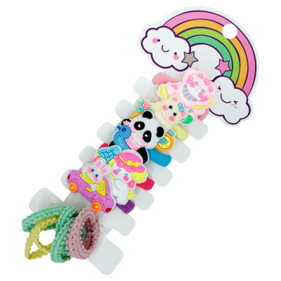 Набір дитячих гумок для волосся "Тварини" 0105-037