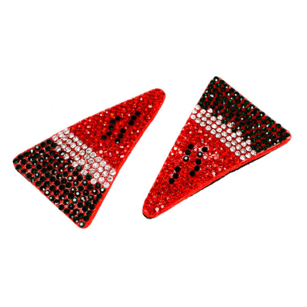 Затискач для волосся Кавун у камінні 1200-203-4 2 шт