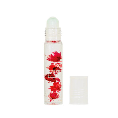 Дитяча олійка-блиск для губ Aqua Fleur T22005 з червоними квітами