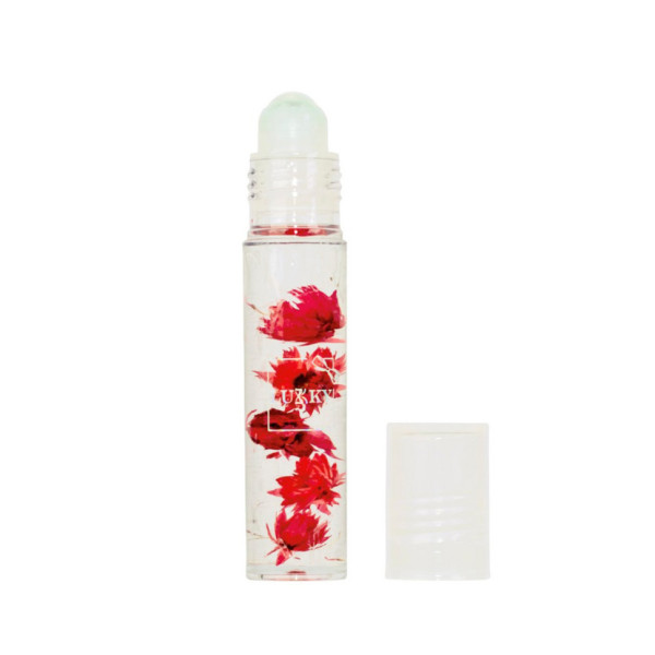 Дитяча олійка-блиск для губ Aqua Fleur T22005 з червоними квітами