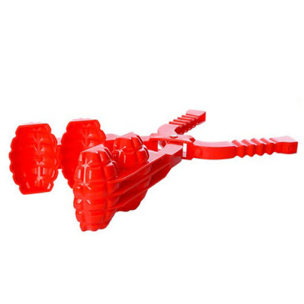 Сніжколіп на 2 заряди MS 1282 У вигляді гранати Червоний