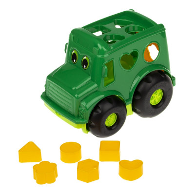 Сортер-автобус "Бусик" №1 Colorplast 0244 Зелений