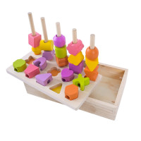Дитяча дерев’яна іграшка "Пірамідка-сортер" C9407 8 карток