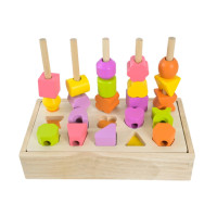 Дитяча дерев’яна іграшка "Пірамідка-сортер" C9407 8 карток