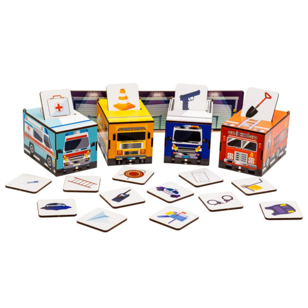 Дитячий Сортер Монтессорі "Машинки" Puz-87873