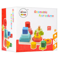 Розвиваючий набір Геометрика MD 1190 дерев'яний Розвиваючий набір Геометрика MD 1190 дерев'яний