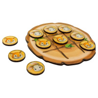 Деревяна настільна гра "Хрестики-нулики" Ubumblebees (ПСД158) PSD158 зайчик і лисичка