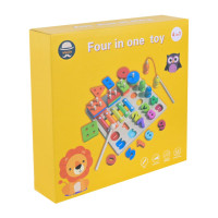 Дитяча дерев’яна іграшка "4 в 1" C9404 рибалка ксилофон Дитяча дерев’яна іграшка "4 в 1" C9404 рибалка ксилофон
