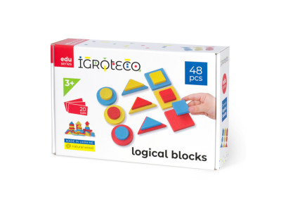 Навчальний набір "Логічні блоки Дьєнеша" Igroteco 900408, 48 деталей