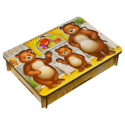 Настільна гра "Вдягни ведмедиків" Ubumblebees (ПСД192) PSD192 дерев'яна
