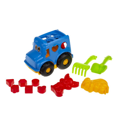 Сортер-автобус "Бусик" №2 Colorplast 0251 Синій