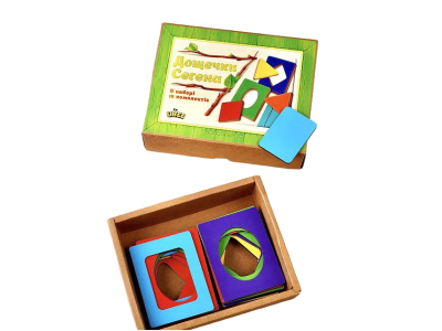 Вкладиші Дошки Сегена "фігури кольори" (ПСД212) PSD212