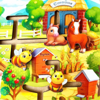 Розвиваюча гра Лабіринт "Ферма" (ПСД213) PSD213