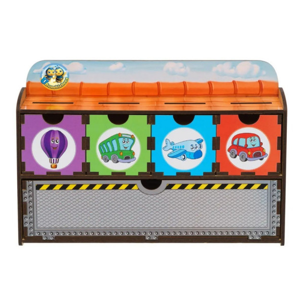 Дерев'яна настільна гра "Транспорт-1" Ubumblebees (ПСД005) PSD005 сортер-комодик Дерев'яна настільна гра "Транспорт-1" Ubumblebees (ПСД005) PSD005 сортер-комодик