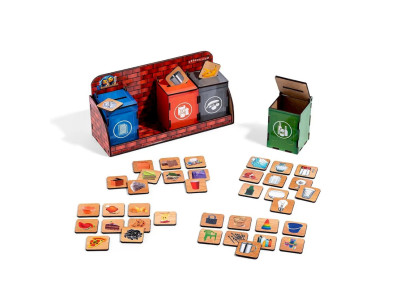 Деревяний сортер "Сортування сміття" PSD002