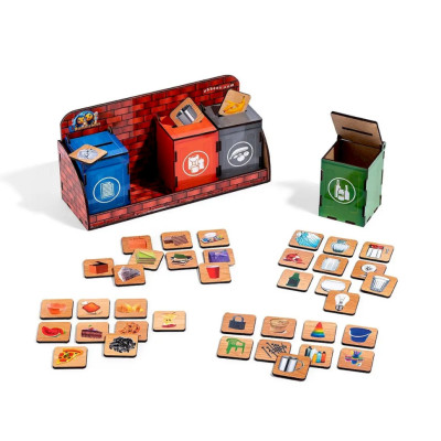 Деревяний сортер "Сортування сміття" PSD002