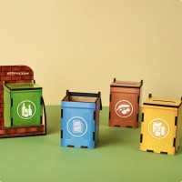 Деревяний сортер "Сортування сміття" PSD002