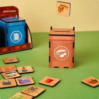 Деревяний сортер "Сортування сміття" PSD002