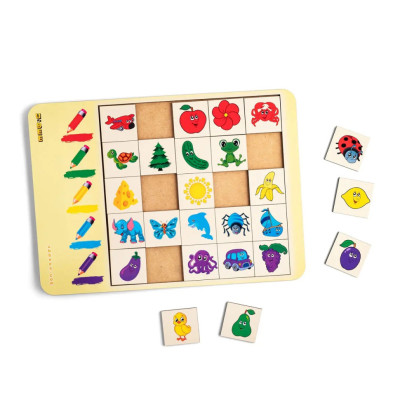 Деревяний сортер "Асоціації-кольори" PSD056