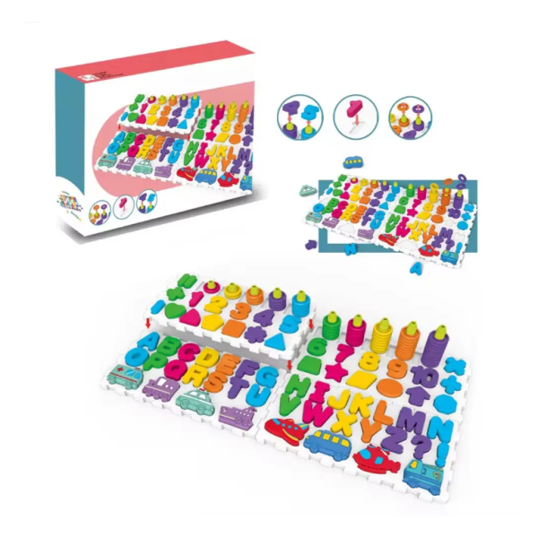 Розвиваюча гра "Логіка-вкладиш 4 в 1" DF80 цифри, букви, фігури, транспорт Розвиваюча гра "Логіка-вкладиш 4 в 1" DF80 цифри, букви, фігури, транспорт