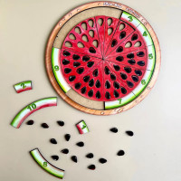 Деревяний пазл-сортер "Кавун - 2" (ПСД171) PSD171