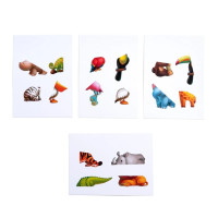 Дерев'яна настільна гра "Повтори за схемою - Африка" Ubumblebees (ПСД178) PSD178 на липучках