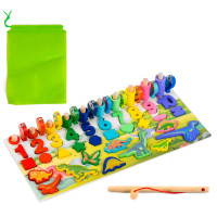 Деревяна іграшка Центр розвиваючий MD 2758 фігурки, риболовля, цифри, динозаври Деревяна іграшка Центр розвиваючий MD 2758 фігурки, риболовля, цифри, динозаври