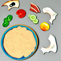 Деревяний пазл-сортер "Сніданок" (ПСД137) PSD137